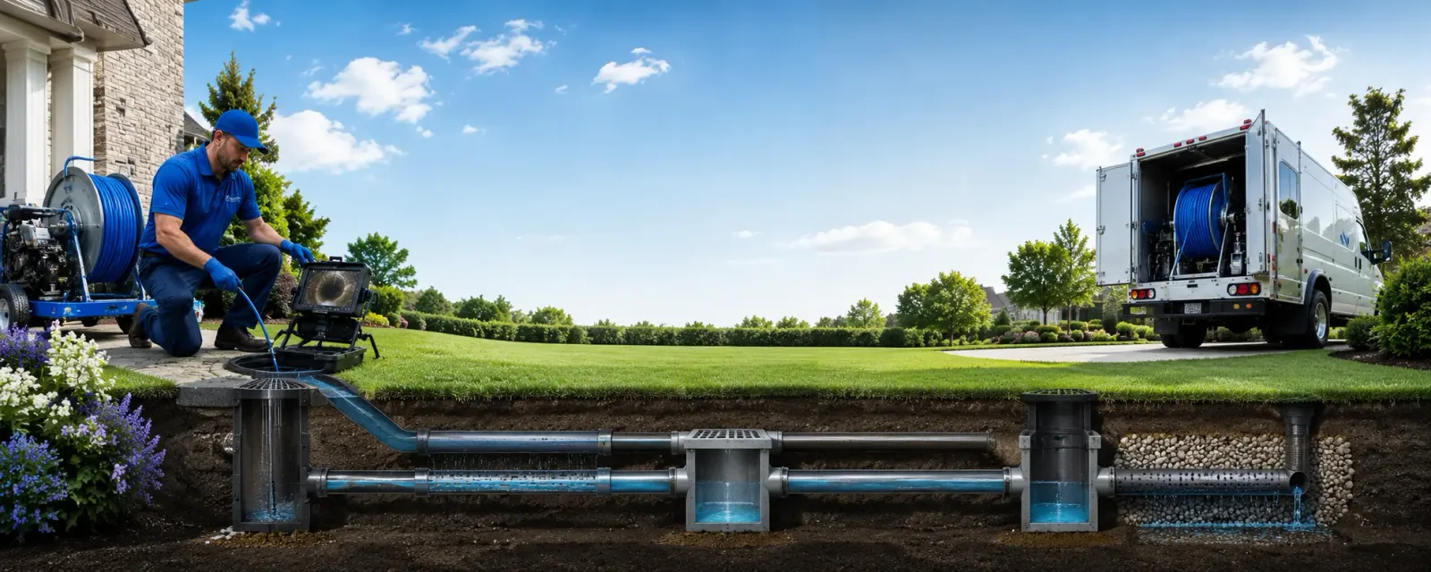 Outdoor drain cleaning information for Austwell, TX